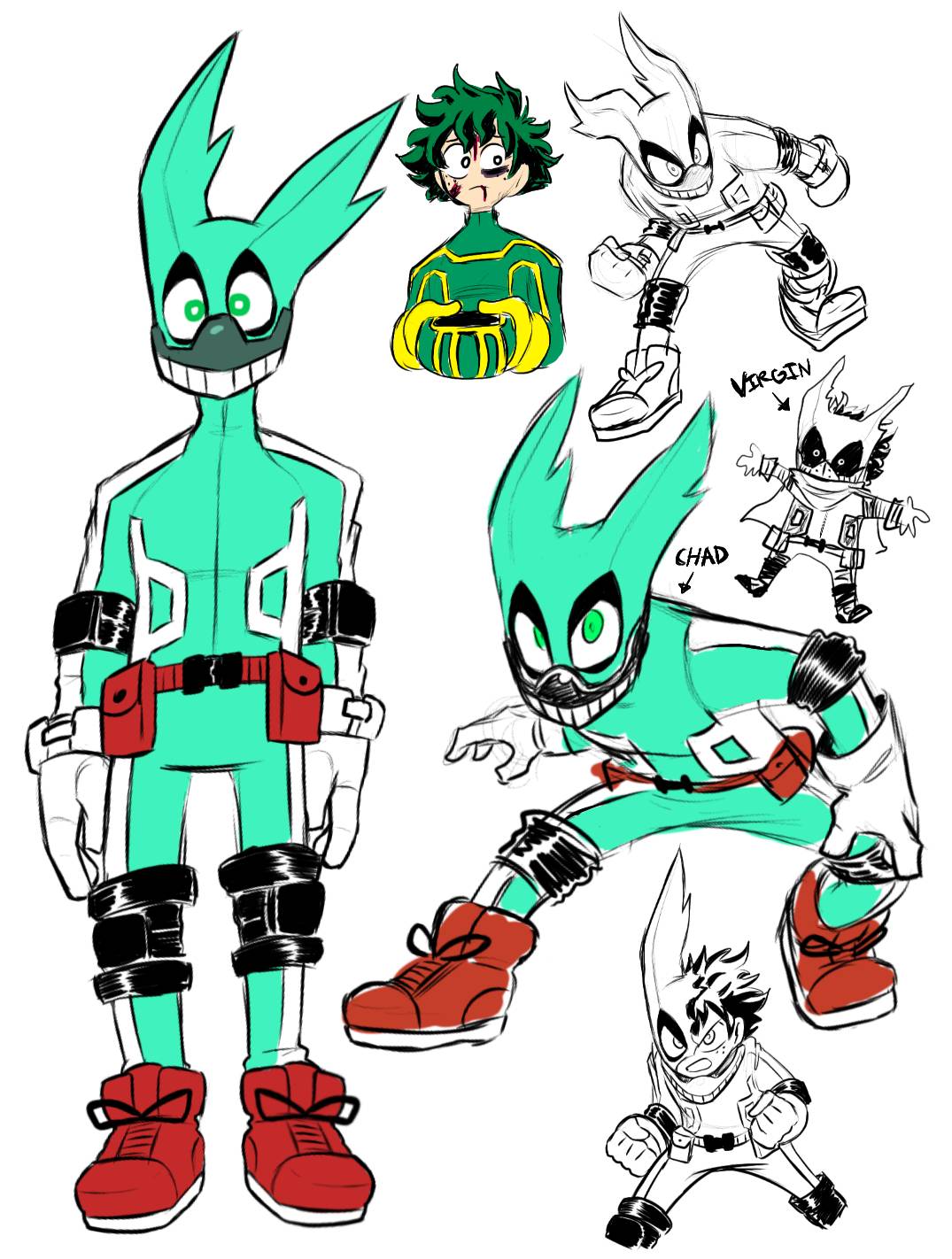 Deku's first costume is the best one by theguywhodrawsalot on DeviantArt