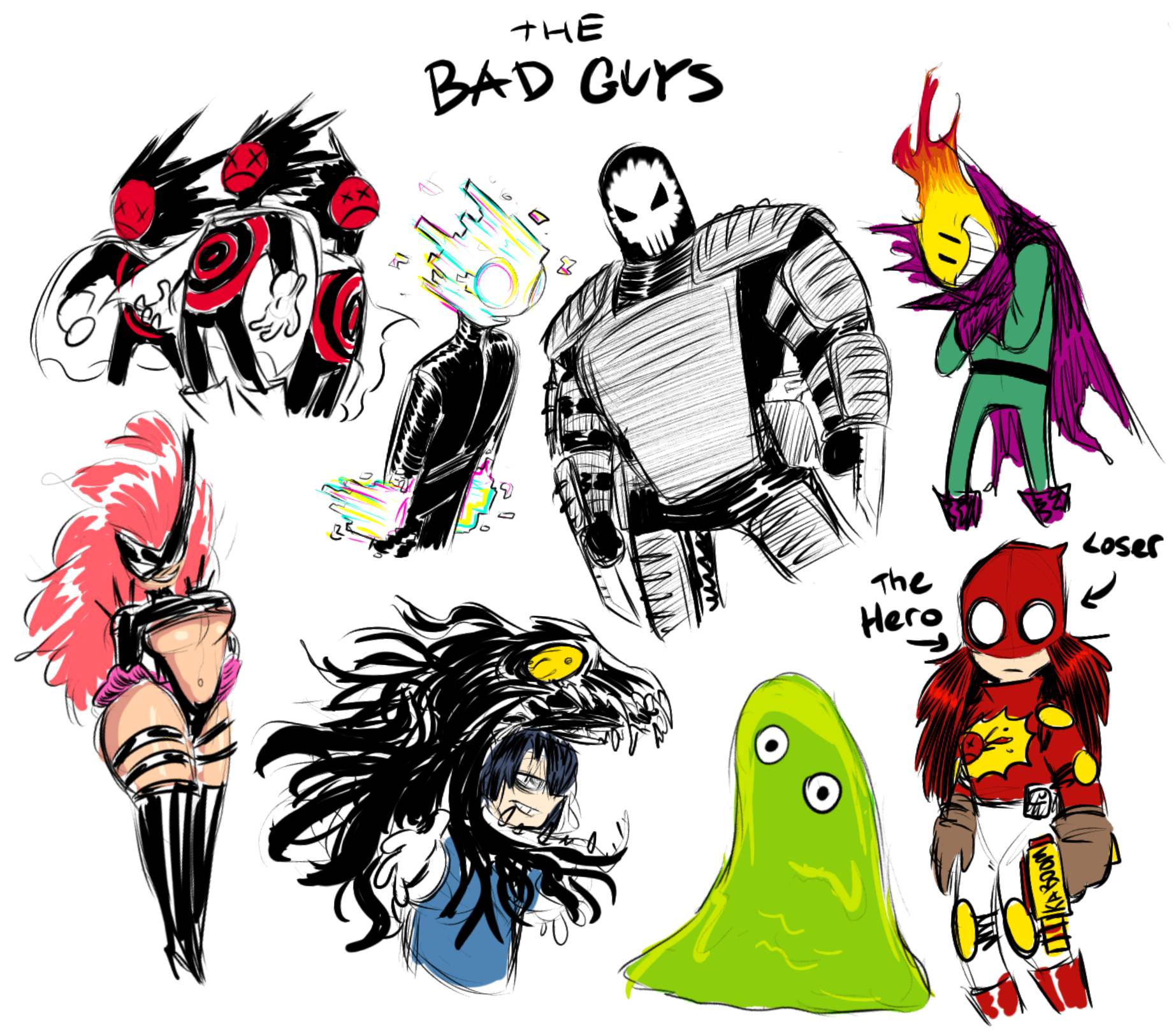 Red Target Character the villains of The Red Target by theguywhodrawsalot on DeviantArt