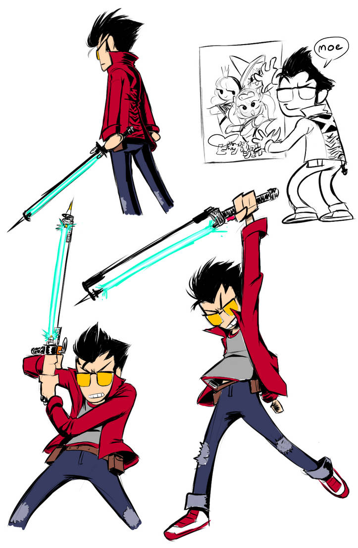 Travis Touchdown by theguywhodrawsalot on DeviantArt