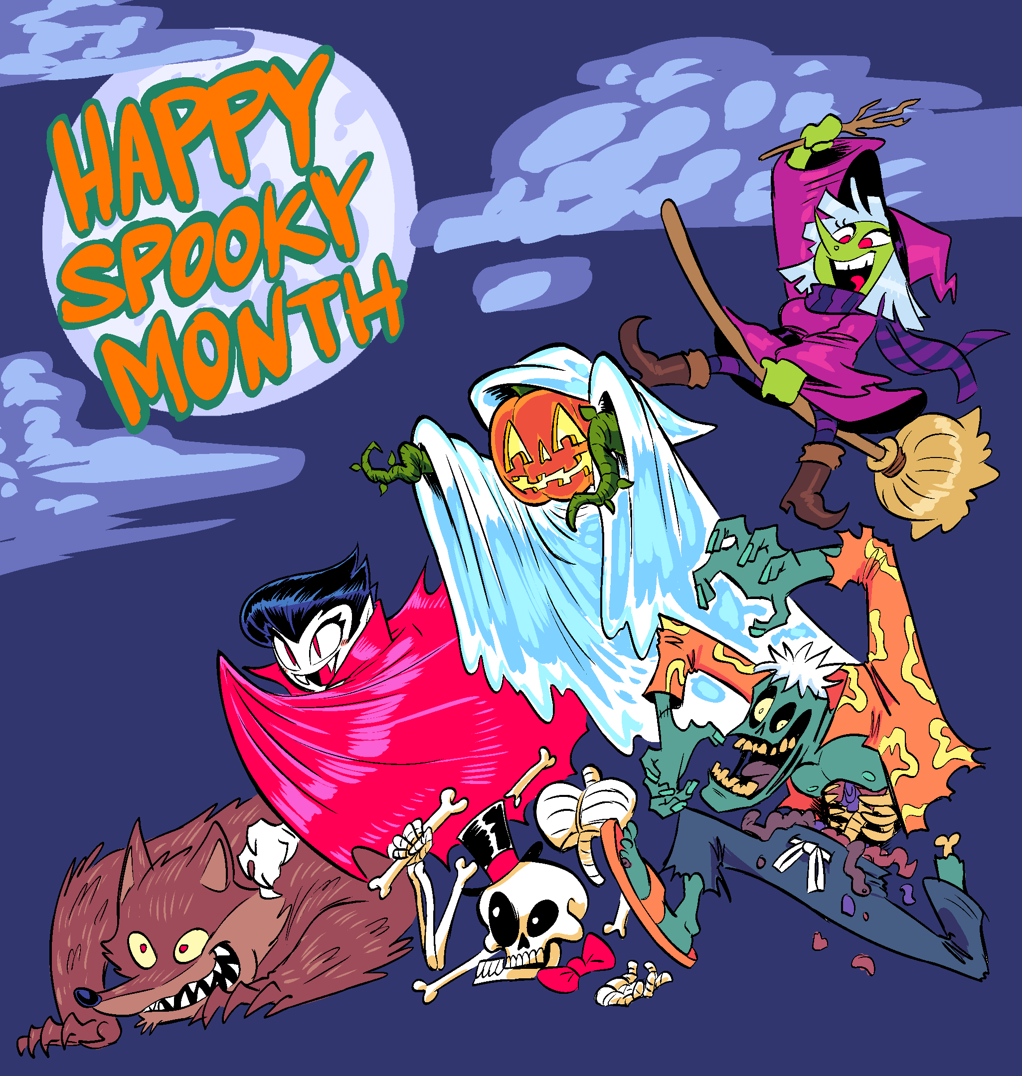 Spooky Month Original Illustration - Spooky Month - Posters and Art Prints