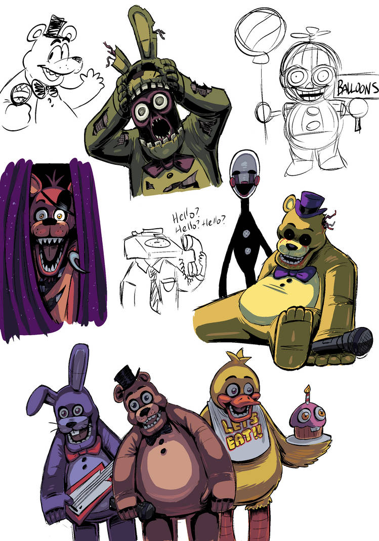 Pre Rotten Animatronics Scary animal animatronics by theguywhodrawsalot on DeviantArt