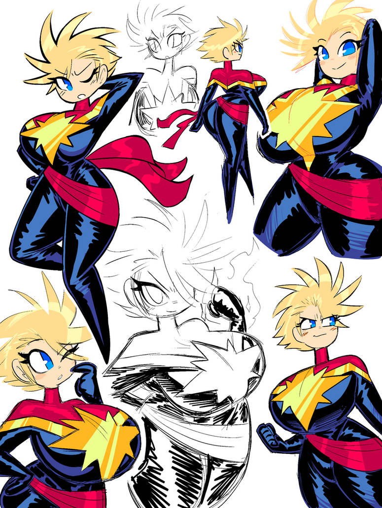 Just some Captain Marvel art by theguywhodrawsalot on DeviantArt