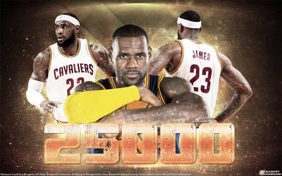 LeBron James 25000 Points Wallpaper