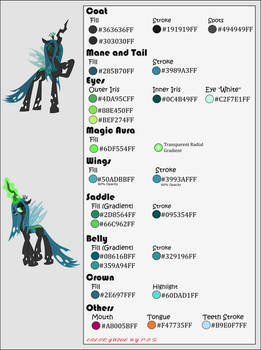 Color Guide - Queen Chrysalis