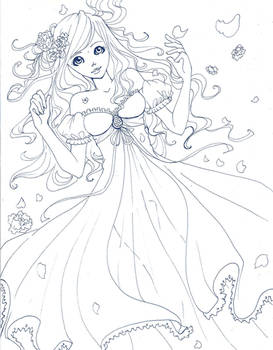 Fallen in Love lineart