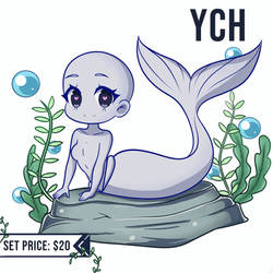 (OPEN) Chibi mermaid YCH - Remake 