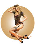 WWII-United States Air Force pin-up