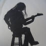 Guitarist silhouette