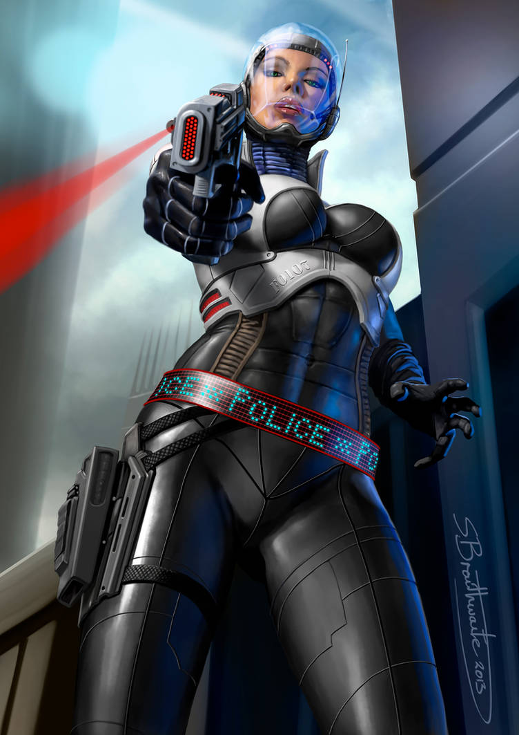 Киберпанк футанари. Cyberpunk 2077 полиция арт. Киберпанк девушка полицейский. Девушки в космической броне. Киборг женщина.