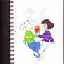 Frisk and Asriel