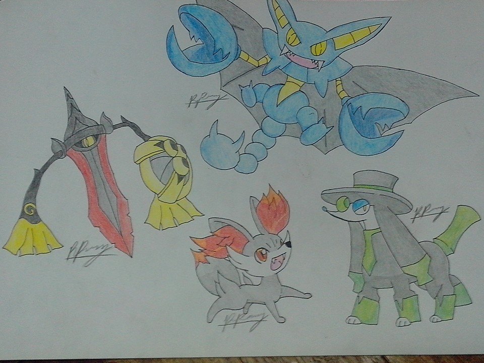 Shiny Pokemon I have in Pokemon Y I love them :3