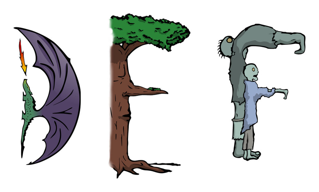 DEF Ghastly Alphabet by RetSamys