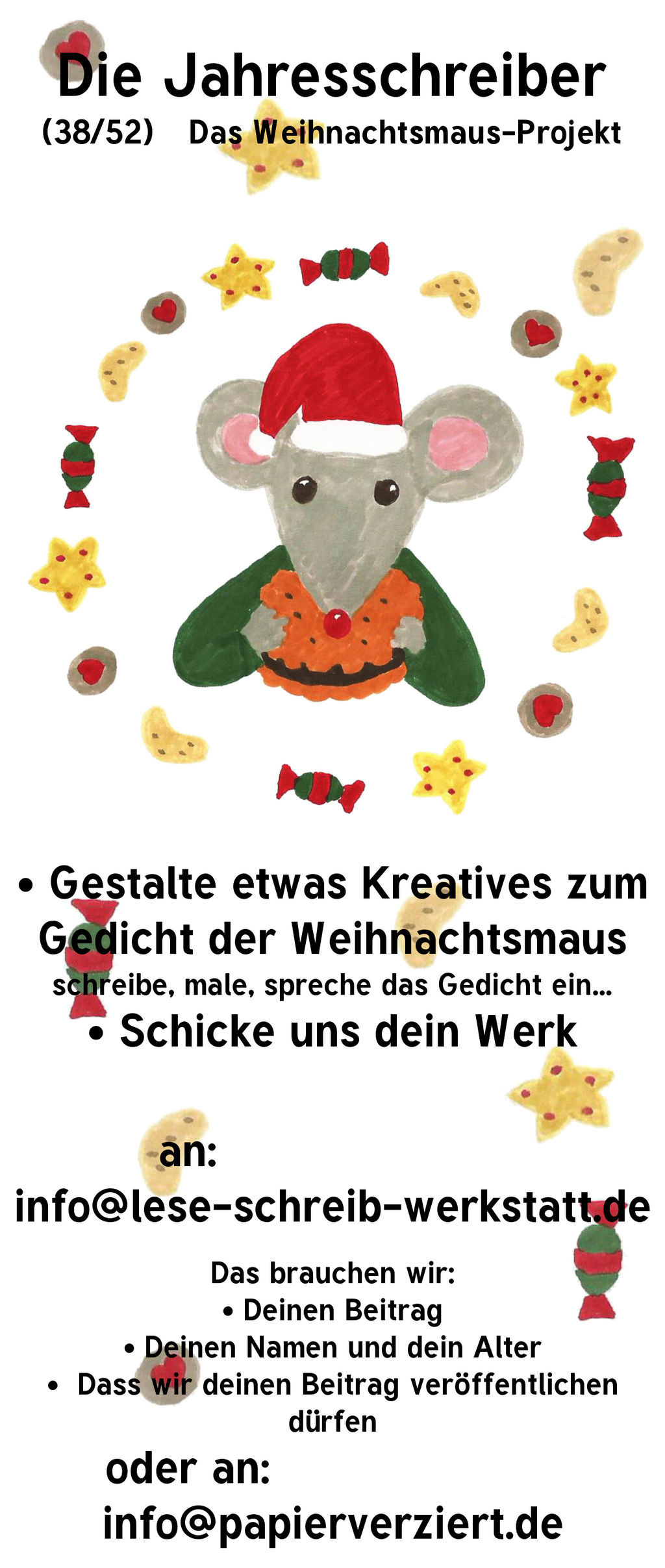 Jahresschreiber (38/52): Weihnachtsmaus-Projekt