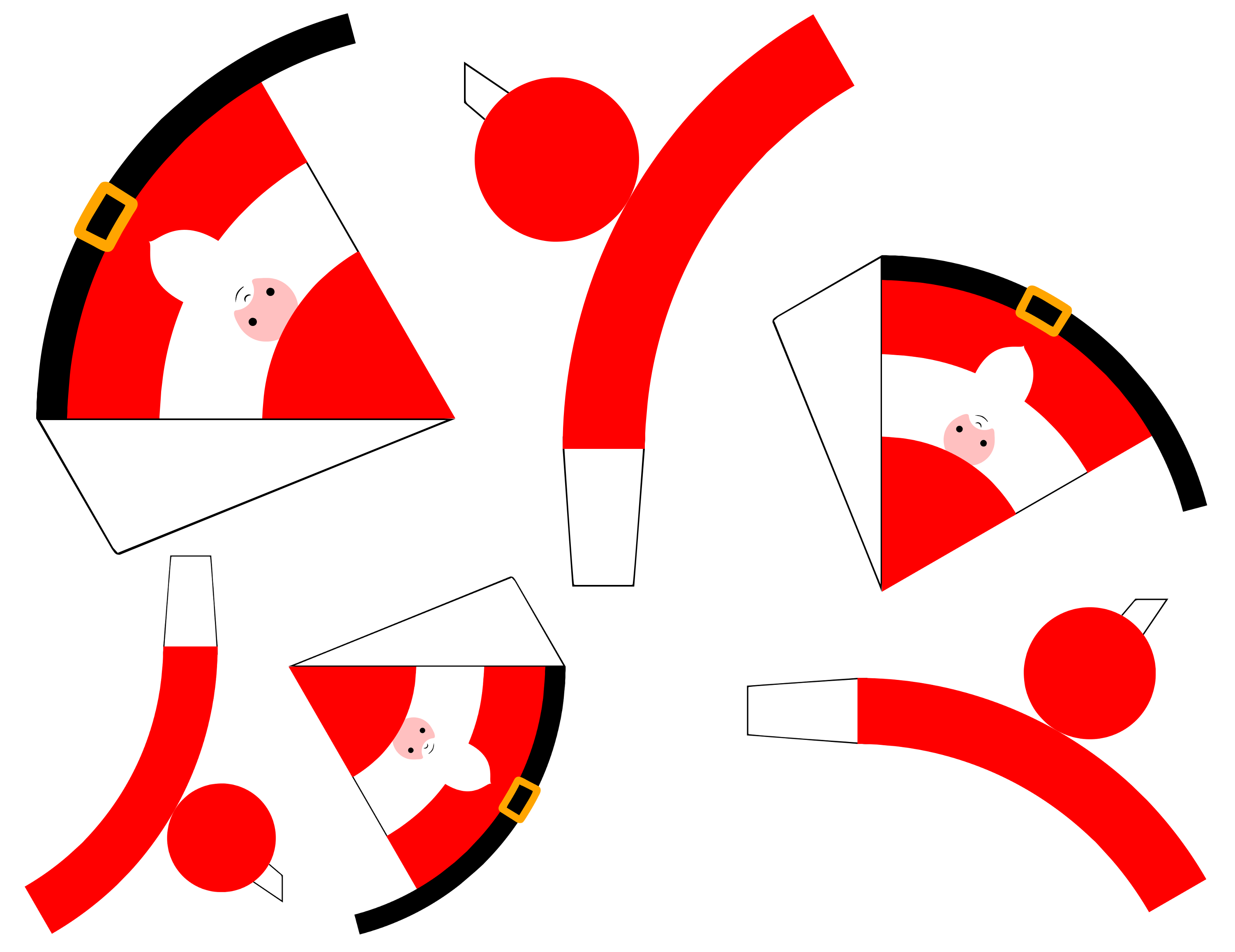 Santa Claus Matryoshka Doll template