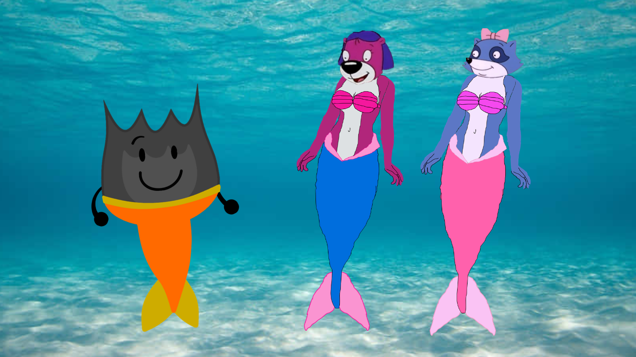 Firey meets Jelly Otter and Pinch Racoon
