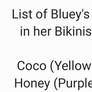List of Bluey's Friends in Bikinis 2024
