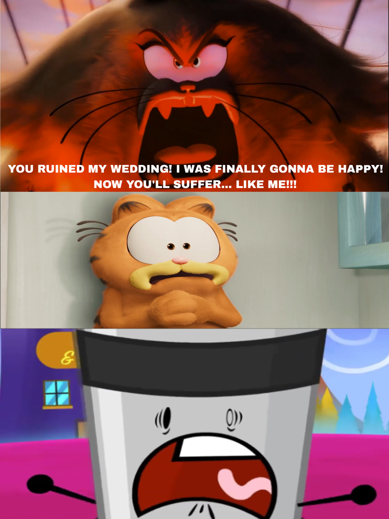 Garfield And Thermos Gets Scared Of Jinx's Rage