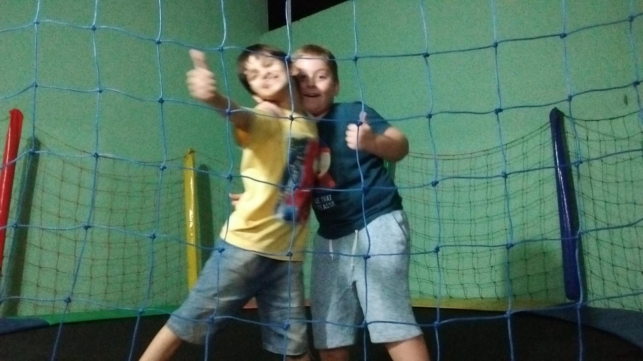 Me and Bernard in a Trampoline