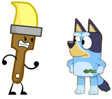 Paintbrush vs Bluey