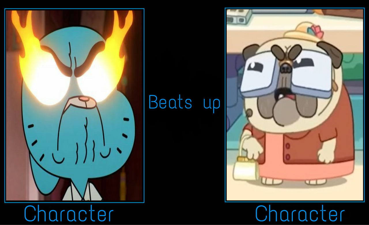 Nicole watterson beats up Old Pug