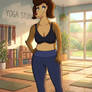 Shirley Barkin's High Waisted Yoga Outfit