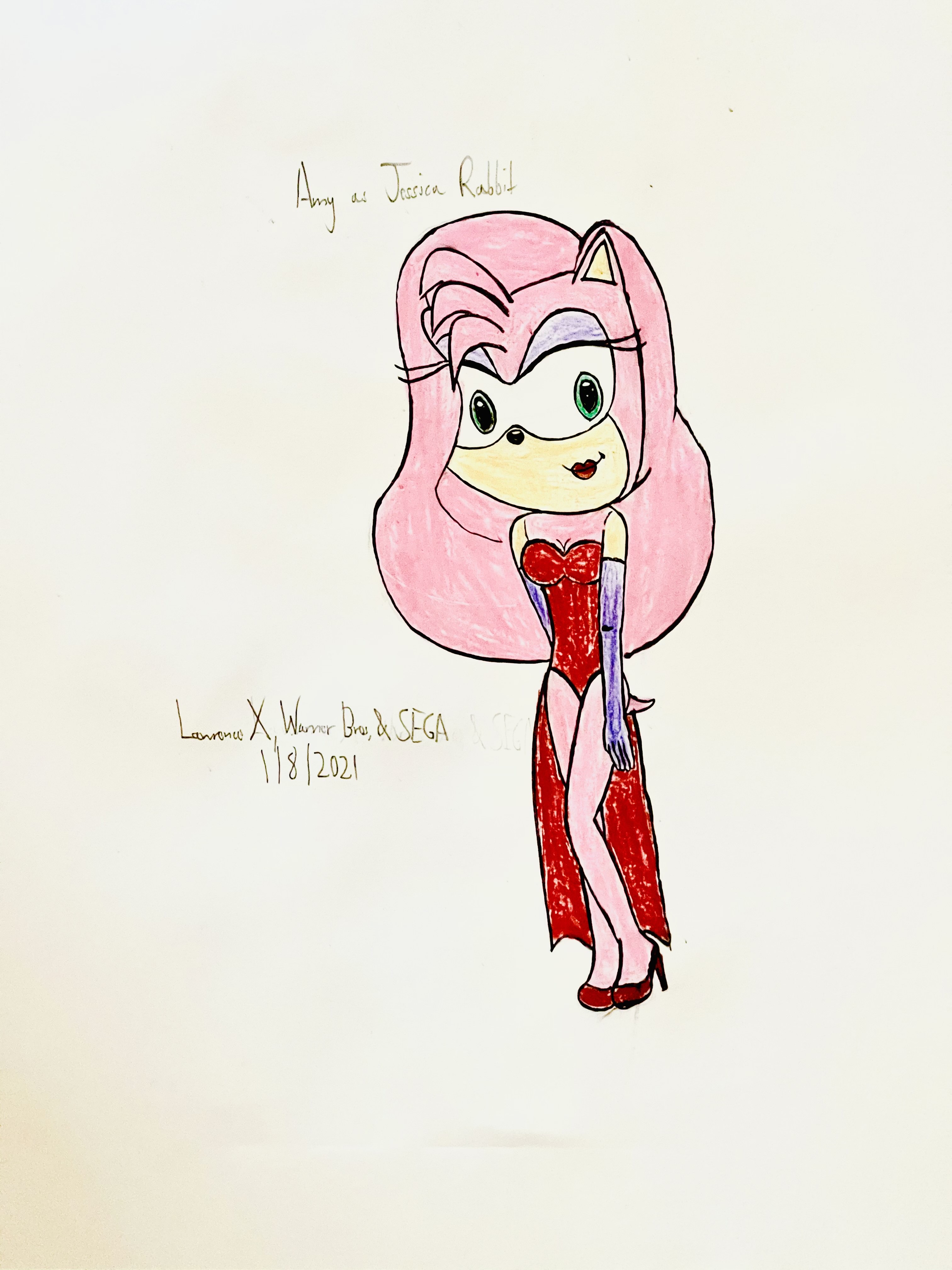 Deviantart Amy The Rabbit Amy As Jessica Rabbit by LawrenceX1787 on DeviantArt