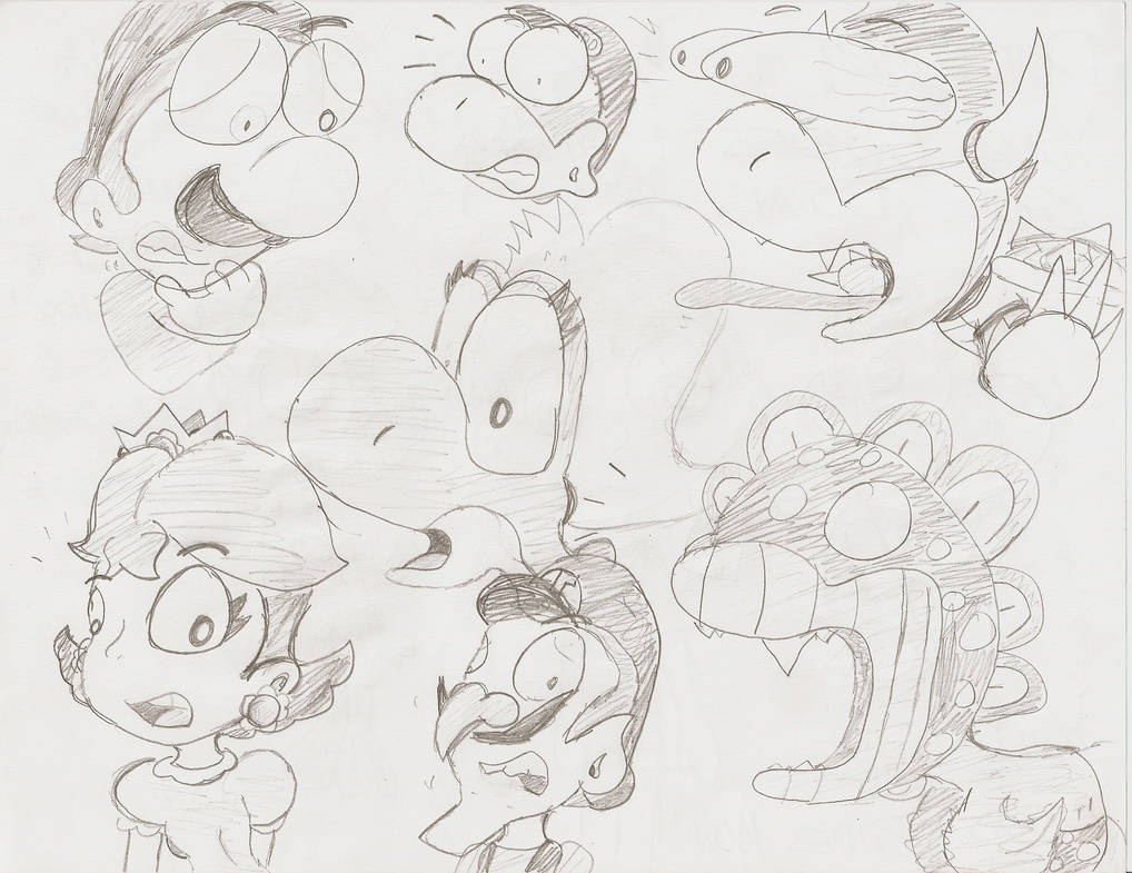 Mario Team Face Expressions by Michael-NintendoNerd on DeviantArt