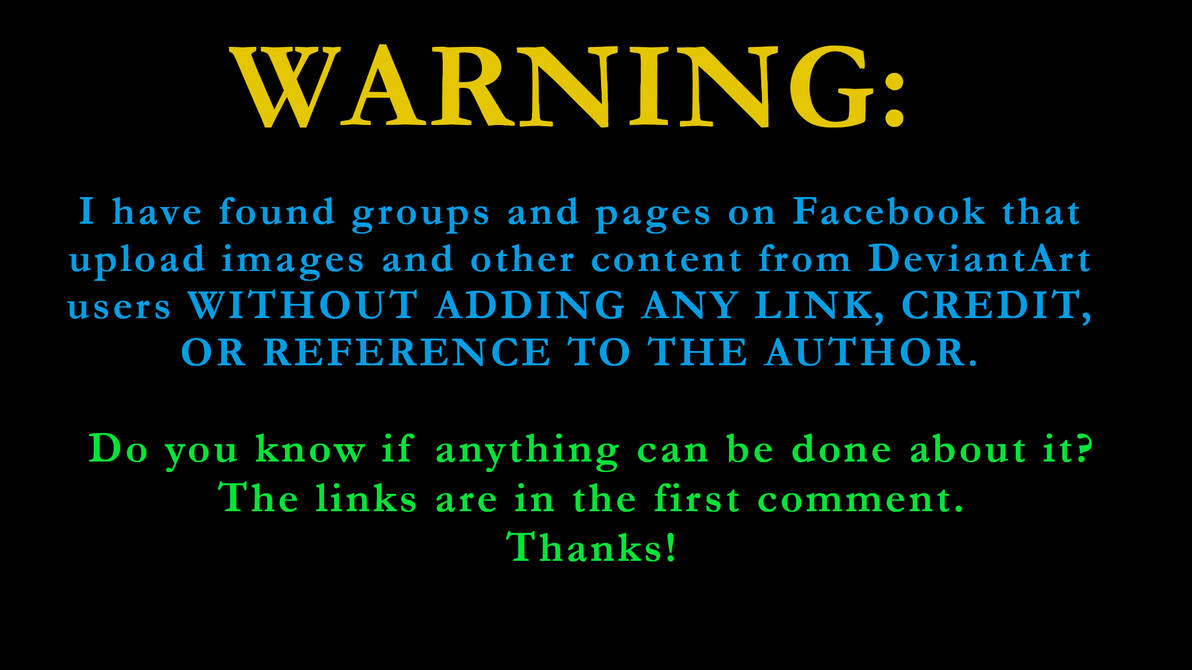 Warning Repost - Pics on Facebook by honest81 on DeviantArt