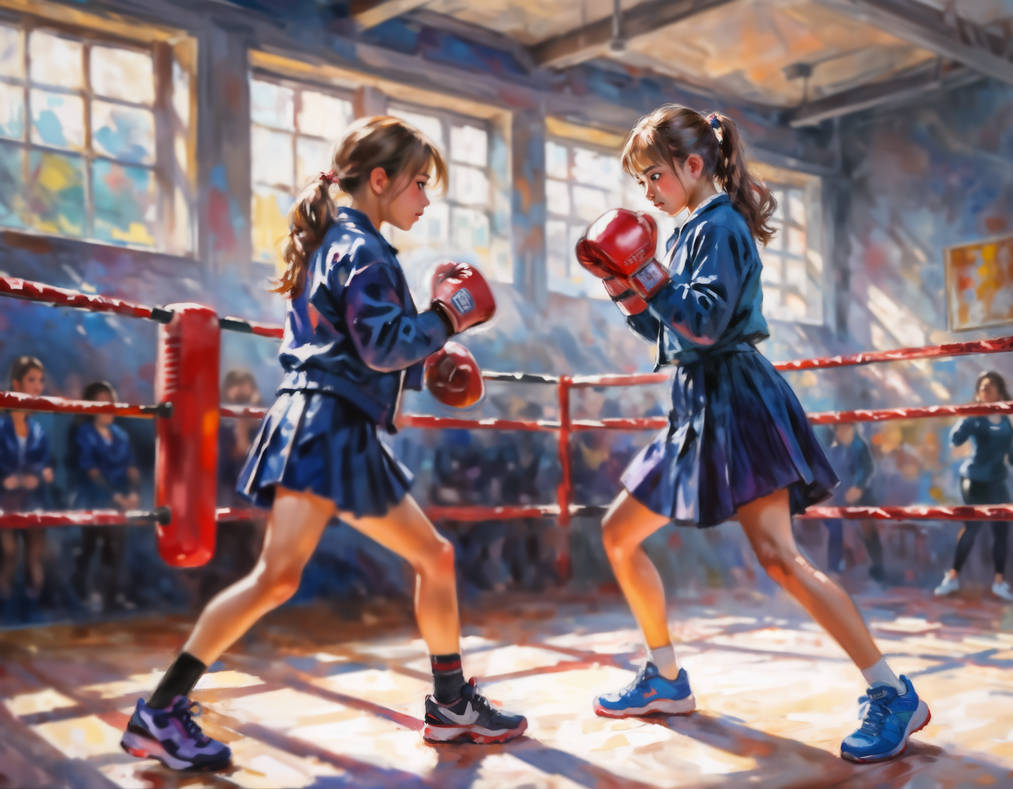 Gym Class Boxing by prettyfighter on DeviantArt