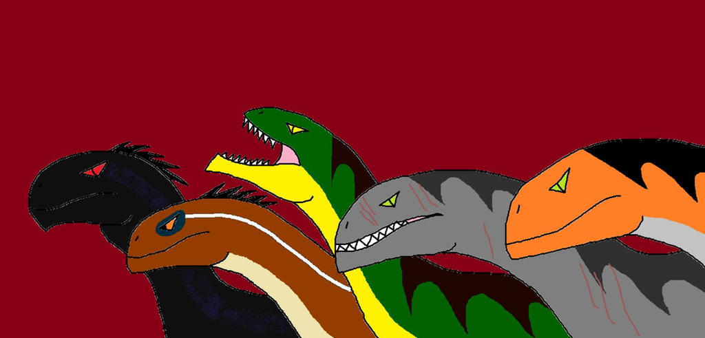 The new raptor squad(aka the pack) by trey42399 on DeviantArt