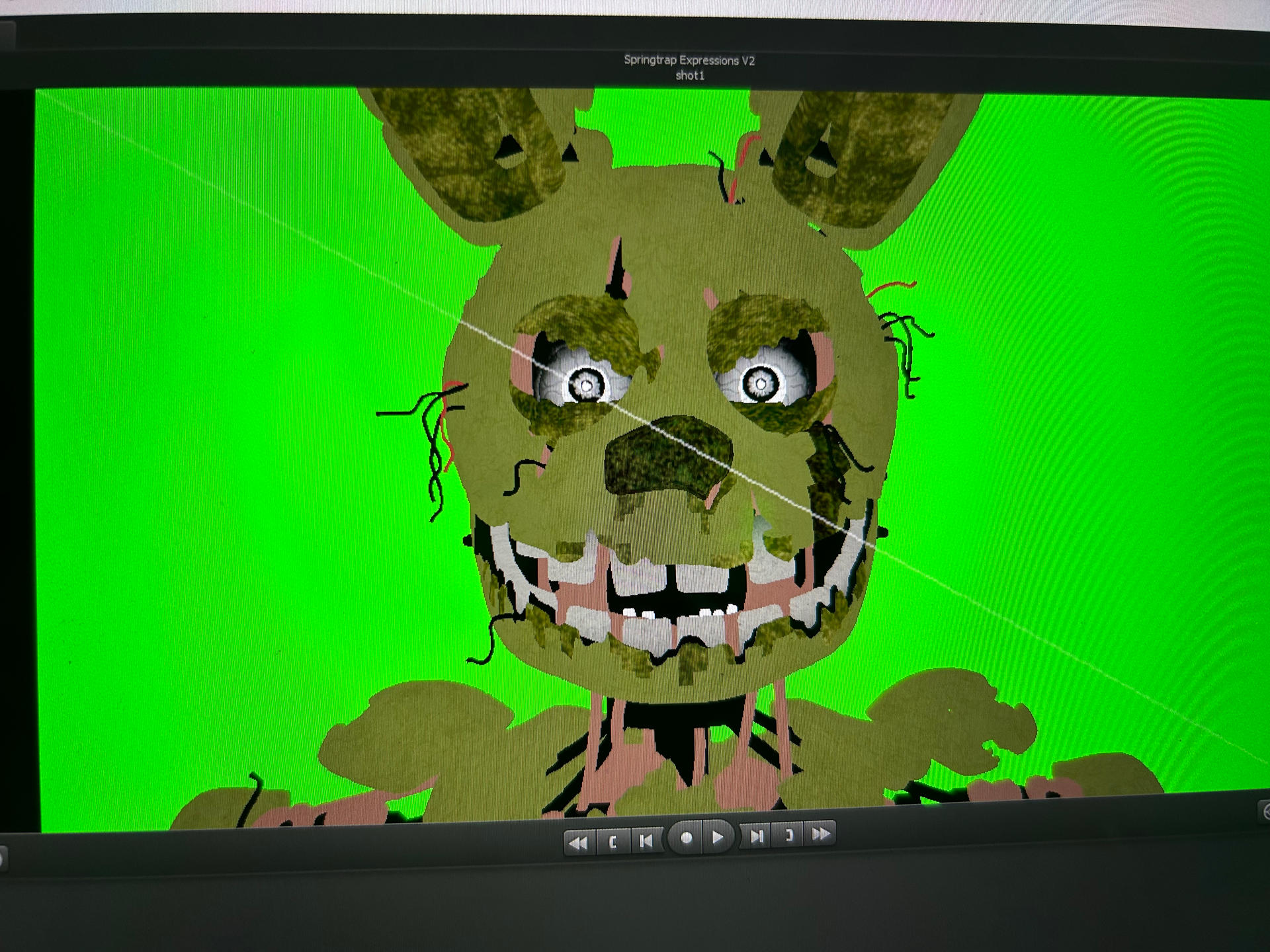 Aussie Spring Trap Springtrap Expressions V2 - Angry by AussieLily on DeviantArt