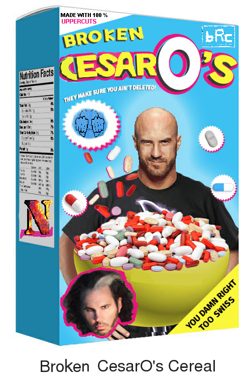 Broken Cesaro's Cereal!