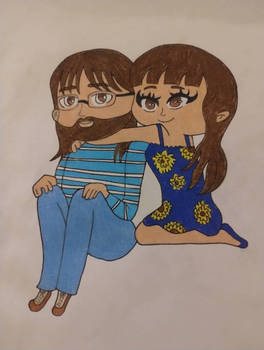 Chibi Drawing of my boyfriend and I