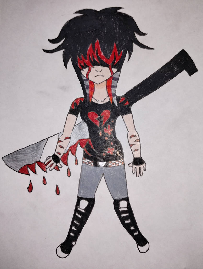 Emo Razorblade Print Emo with a blade by BlueMoonScorpio on DeviantArt