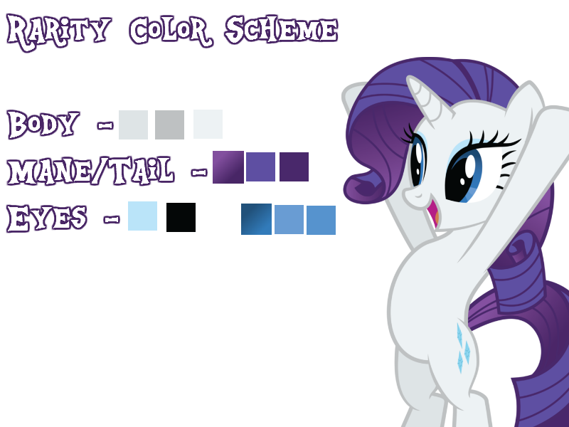 Rarity Color Scheme by MissPegasister on DeviantArt