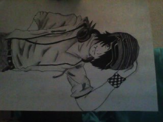 Anime Emo Boy Sketch