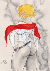 Powergirl Golden Hair by renatomirre