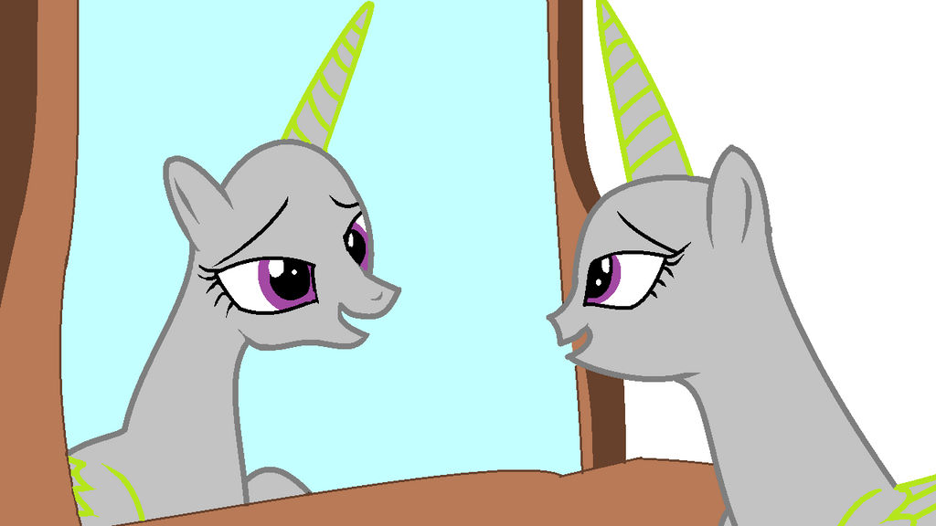 MLP base Looking into a mirror by evelyncappuccio on DeviantArt