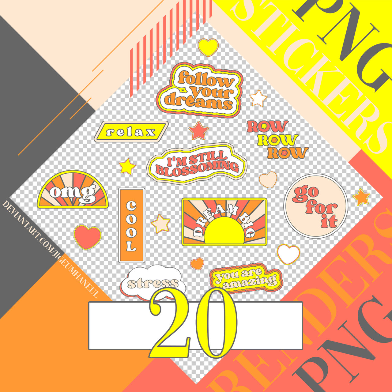 PNG STICKERS PACK #4 by jigeumhaneul on DeviantArt