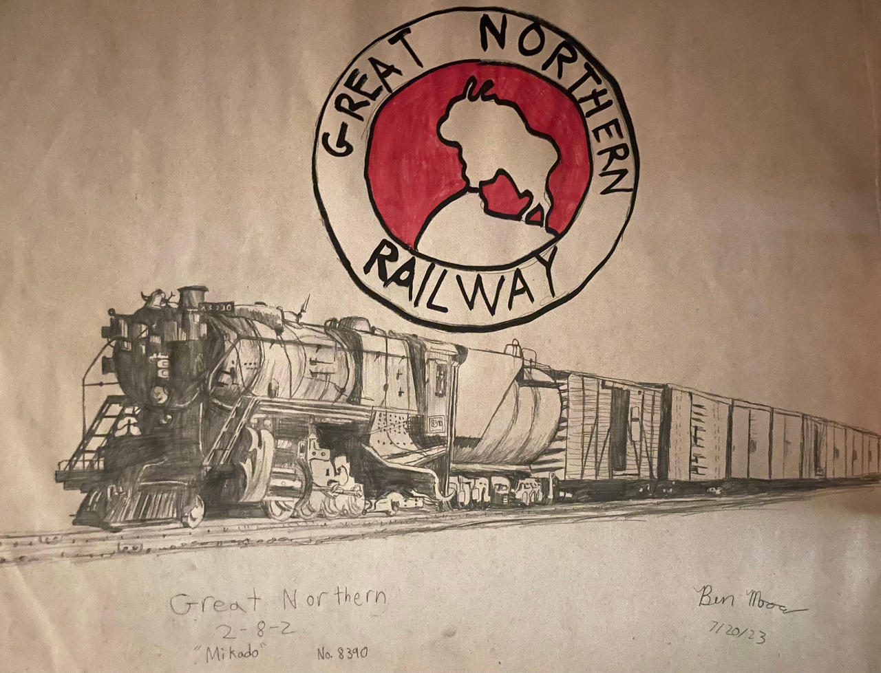 Great Northern Steam Locomotive by Benetharius on DeviantArt