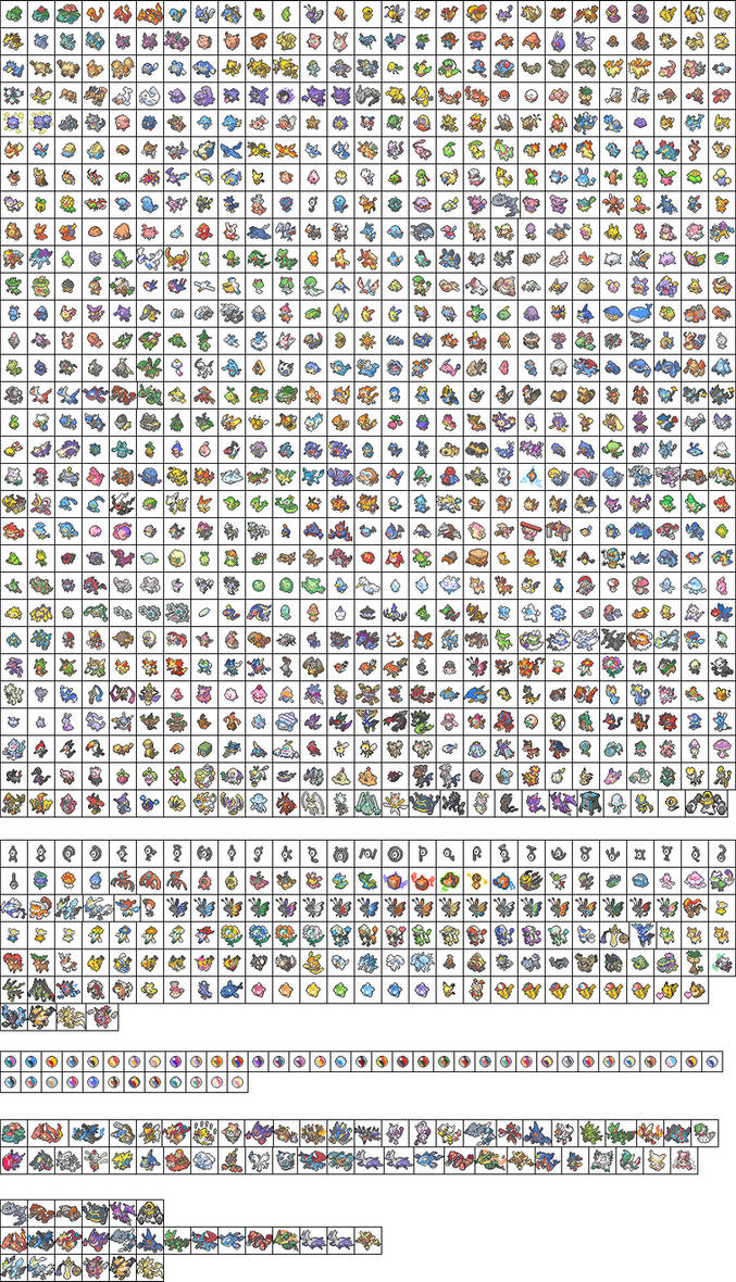 Pokemon SM IconDex by KrocF4