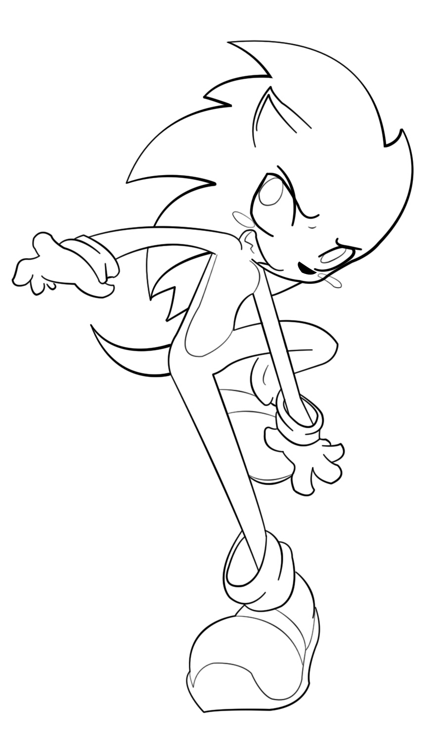 Vector Sonic Line Sonic Lineart by rama9114 on DeviantArt