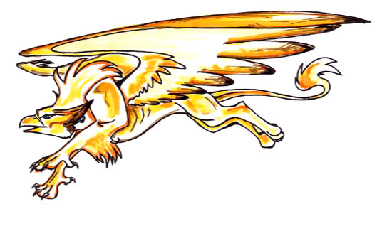 Griffin in Flight