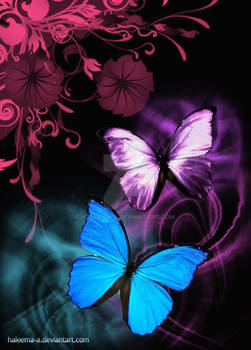 Butterfly and floral design