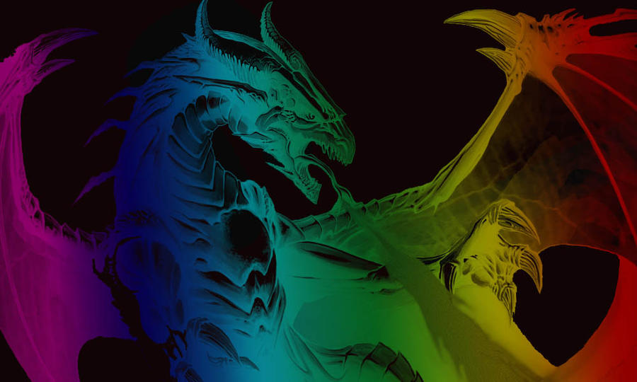 Rainbow Dragon by art4KPD on DeviantArt