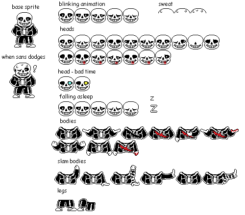 Sans Battle Sprite Redesign by TheIronScyther on DeviantArt