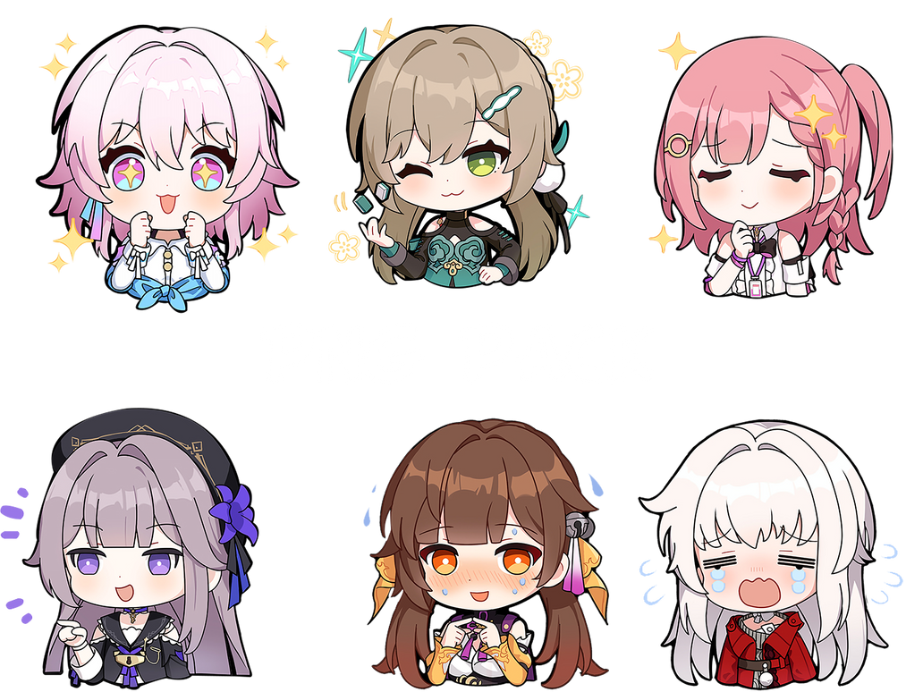 Honkai Star Rail Chibi Pack by apriononurhakim on DeviantArt