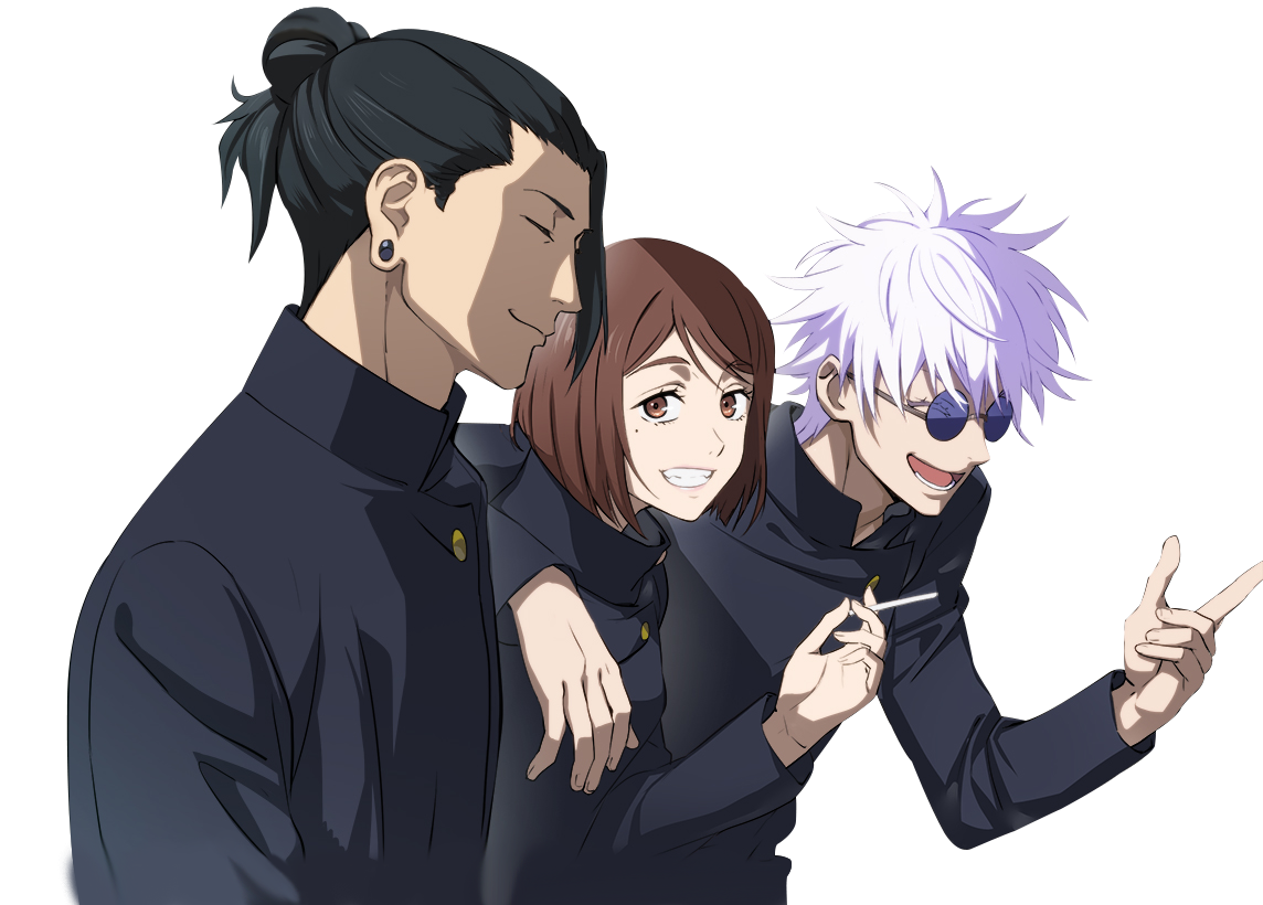 Getpo Gojo, Geto, Shoko Render by apriononurhakim on DeviantArt