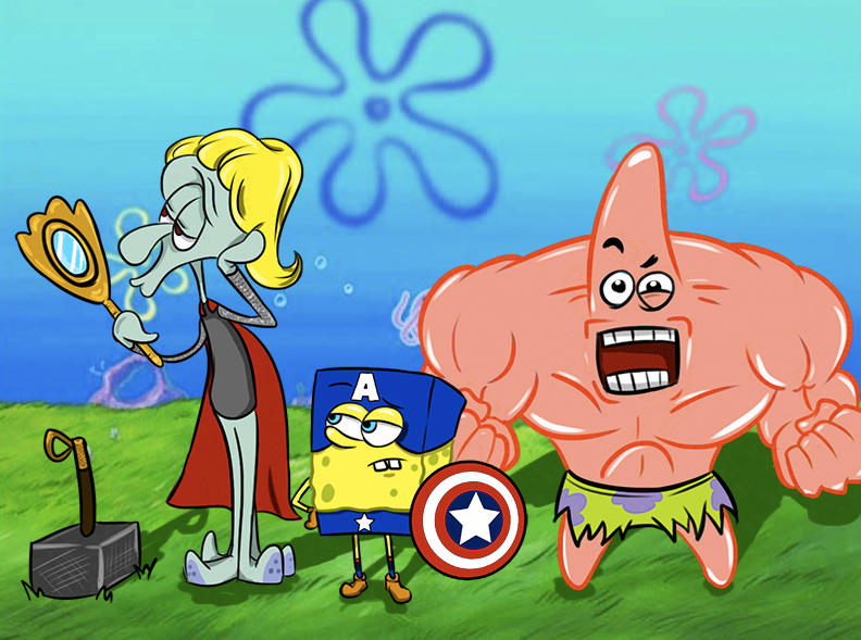 Marvel Sponge Spongebob X Marvel's Avengers by Benjamin-Rahmanovic on DeviantArt