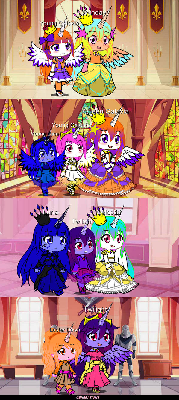 Mlp Generations Compared My Little Pony Generations by ElemenThalia on DeviantArt